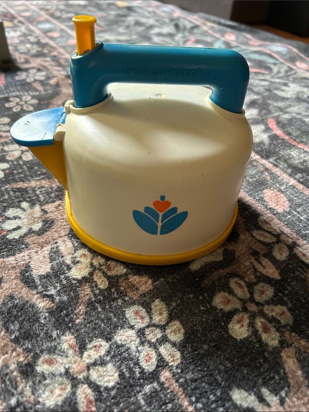 Fisher-Price White, Blue & Yellow Play Kettle